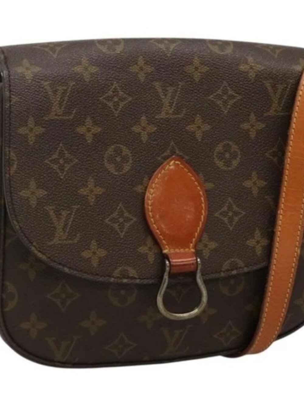 LOUIS VUITTON Monogram Saint Cloud GM Shoulder Bag Vintage M51242 Auth bs27723